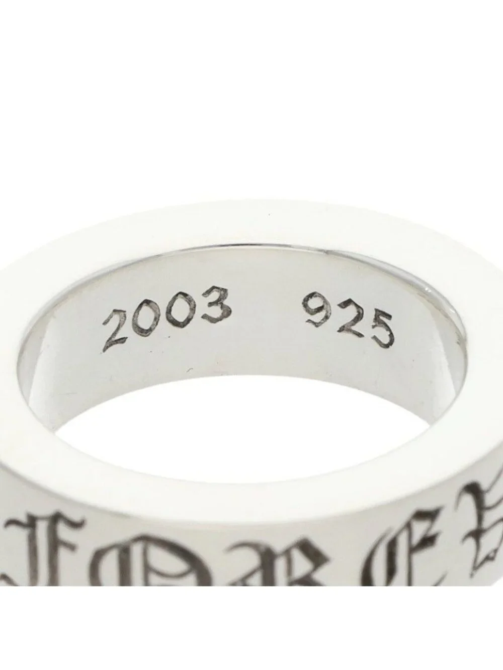 Chrome Hearts Spacer Forever Silver Ring